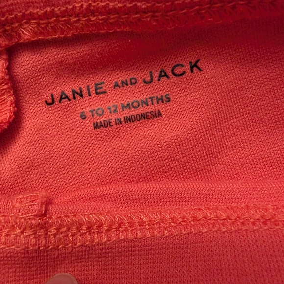 3 For $12 Janie and Jack Coral Leggings with Gold Accents - Picture 2 of 8